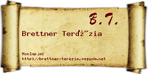 Brettner Terézia névjegykártya