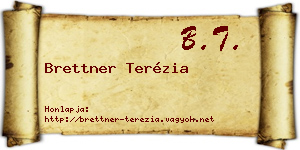 Brettner Terézia névjegykártya